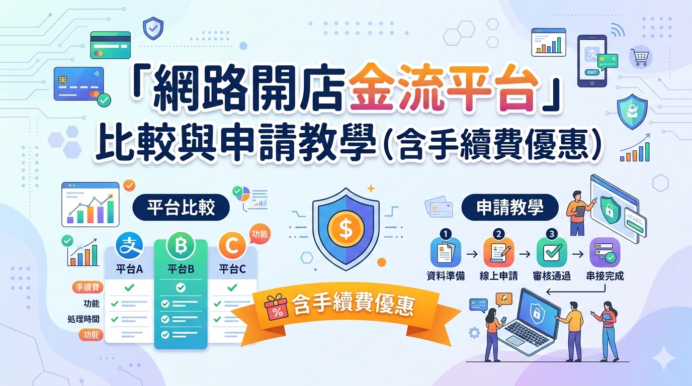電商金流是什麼?2026最完整「網路開店金流平台」比較與申請教學(含手續費優惠)