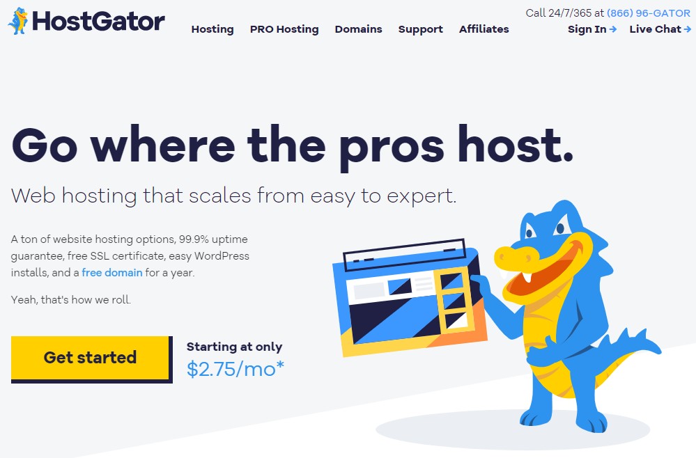 Hostgator主機官方網站